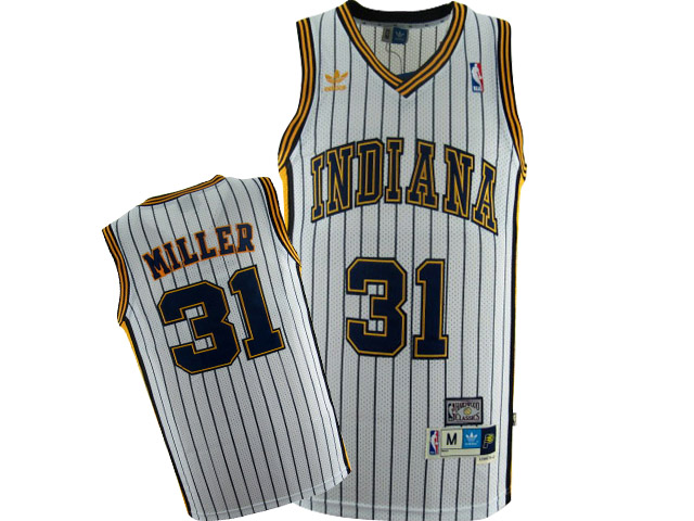 Stylish and unique designed NBA Indiana Pacers 31 Reggie-miller Retro Swingman Home